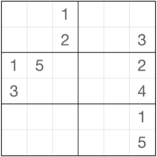Anti-King sudoku 6x6
