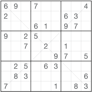 Diagonal Anti-king sudoku