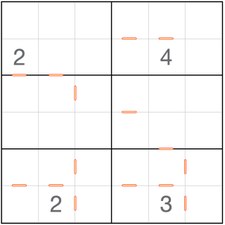 Consecutive Sudoku 6x6