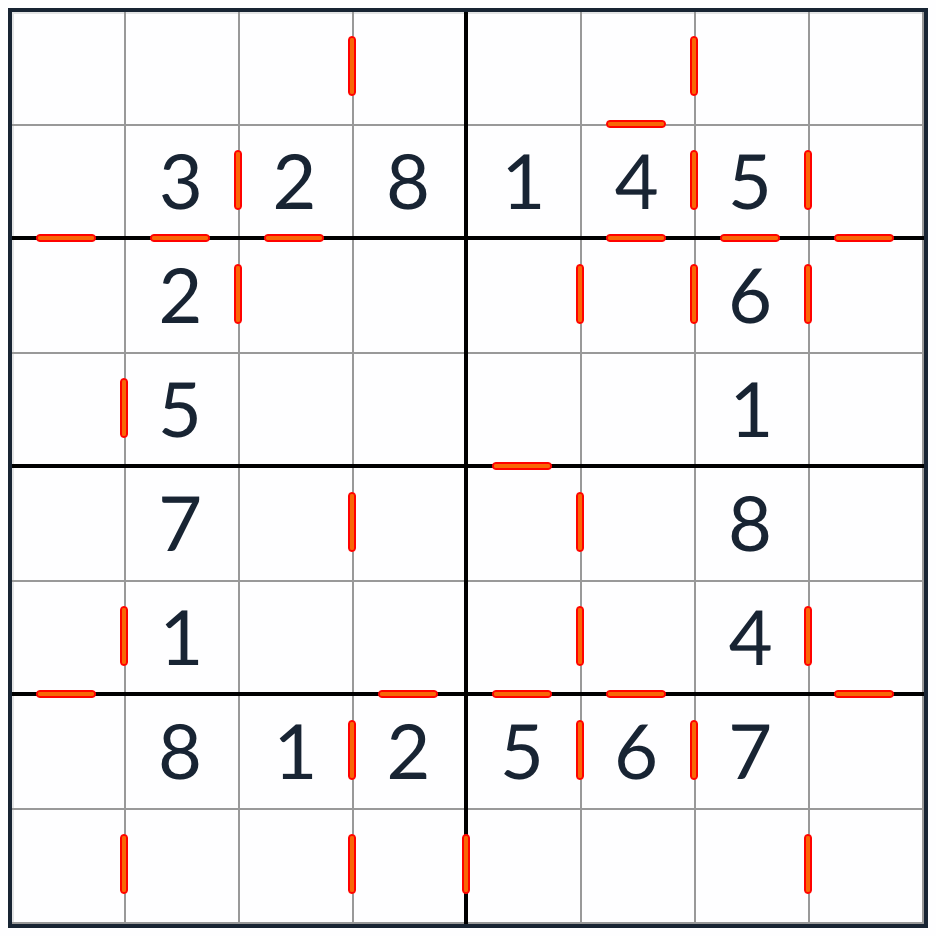 Anti-Knight Consecutive Sudoku 8x8