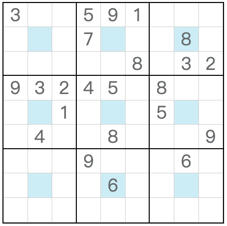Twin Corresponding Cener dot Sudoku