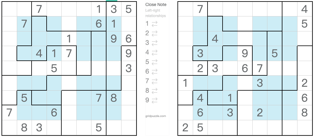 Twin Corresponding Jigsaw Hyper Sudoku question