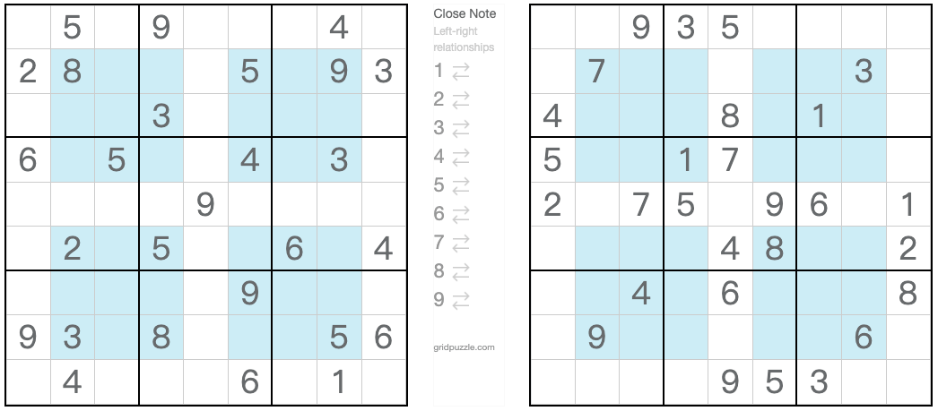 Twin Corresponding Hyper Sudoku